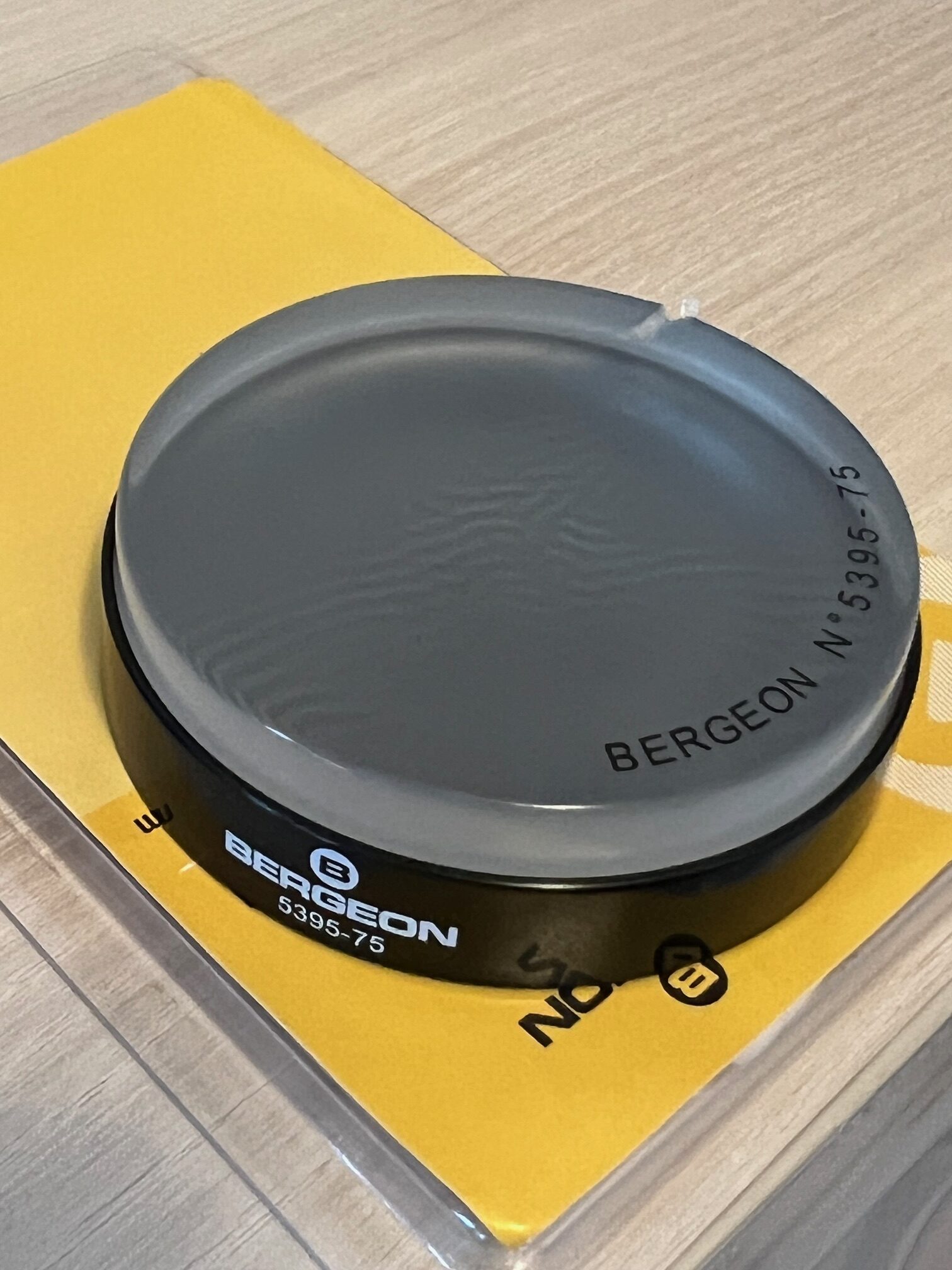 SMALL DAMAGE: Bergeon 5395-75 Soft Gel Casing Cushion transparent 75 mm – SIE DIE BILDER - Image 3
