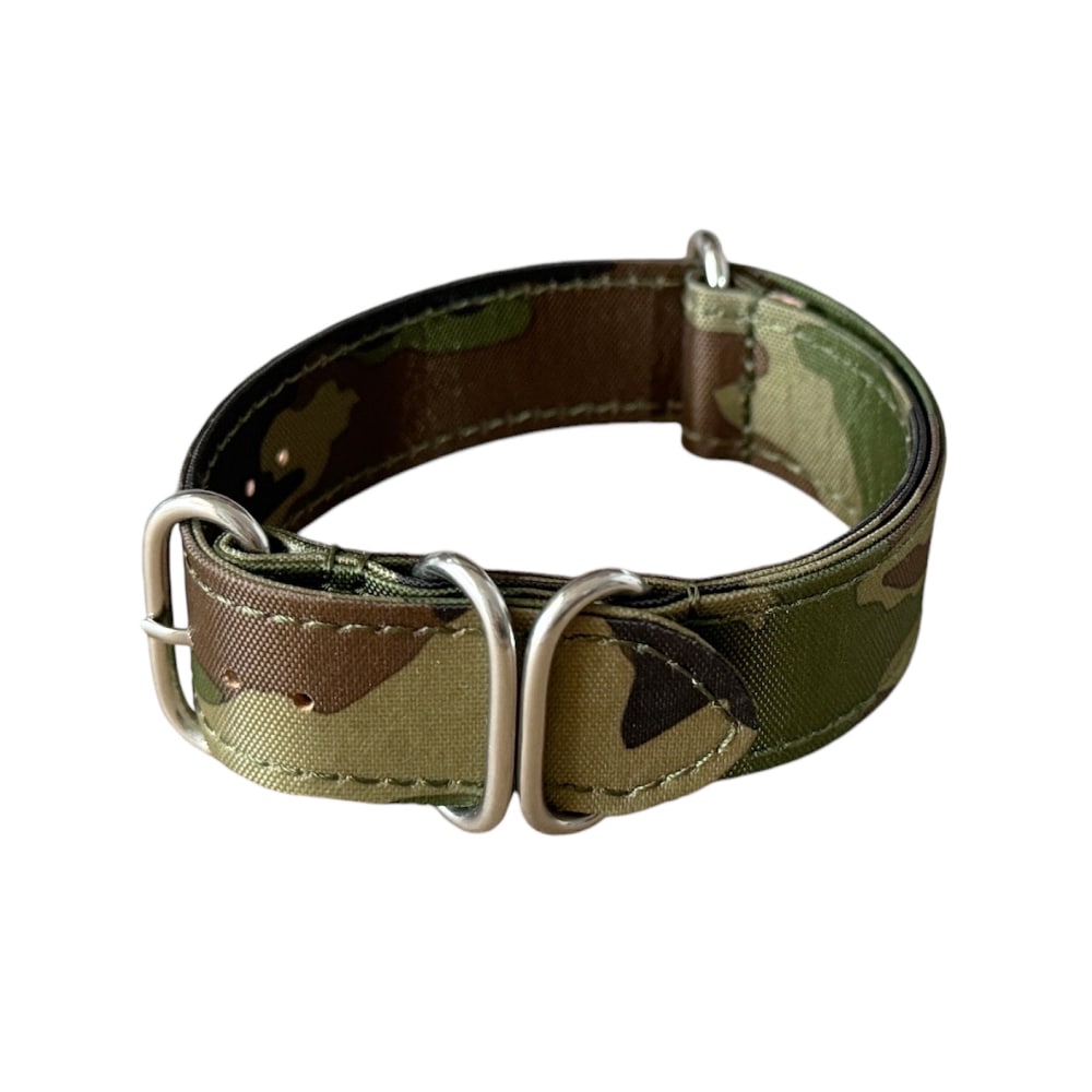Buzzufy Tarnfarben Nylon NATO-Lederarmband 22mm mit Stahlhülse