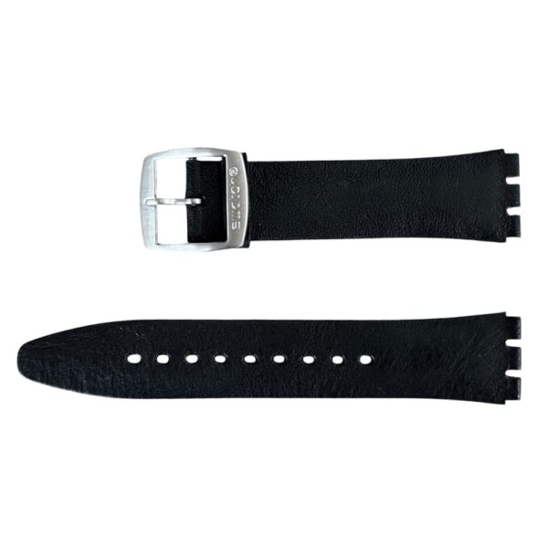 Neuer schwarzer Leder-Strap für Swatch (Modelle ASS07S100, ASS07S100C), 20mm