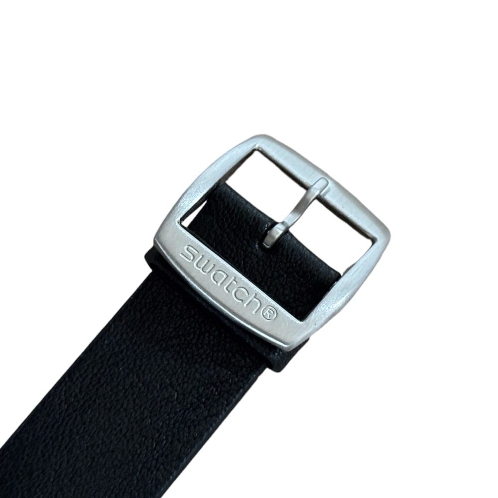 Neuer schwarzer Leder-Strap für Swatch (Modelle ASS07S100, ASS07S100C), 20mm - Image 3