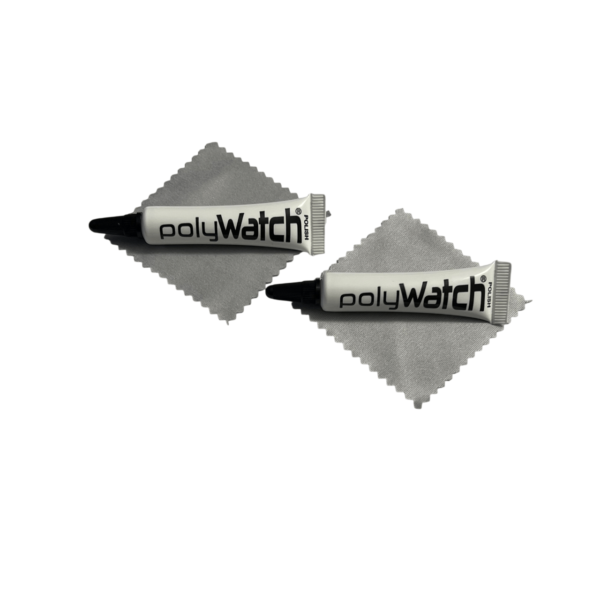 PolyWatch Kunststoffpolitur Set mit 2 Tüchern