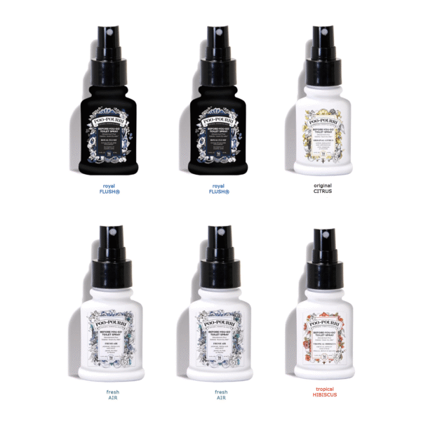 Poo-Pourri Pack von 6 Mix Toilettenspray Geruchsbeseitigung