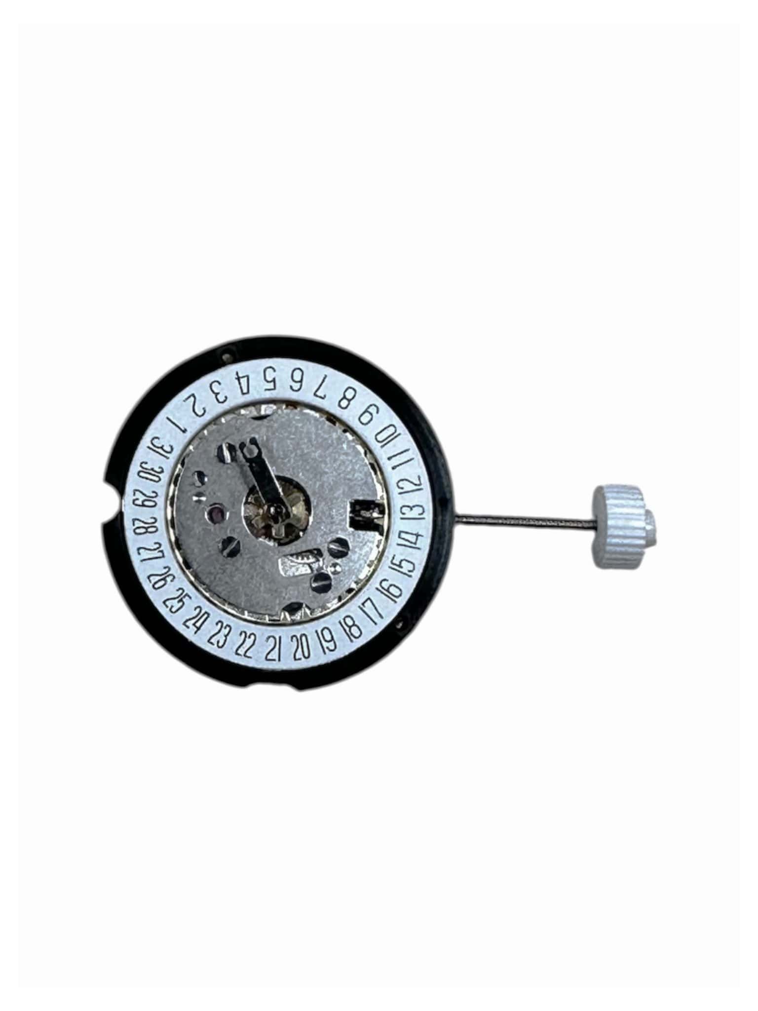 Ronda 585 Quarzwerk mit Datumsanzeige um 6 Uhr