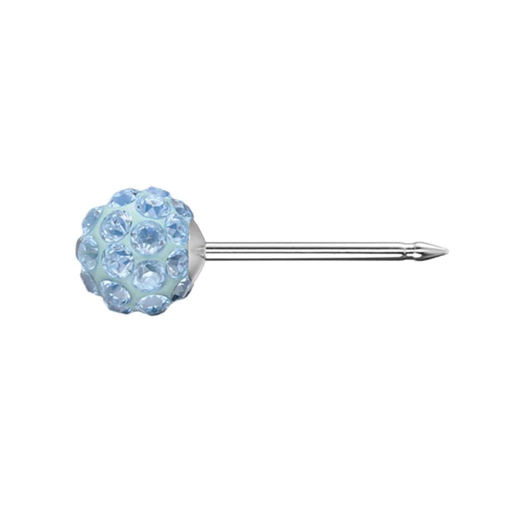 Studex Silber Feuerball Ohrringe mit Aquamarin, 4,5mm, 7522-0303 - Image 4