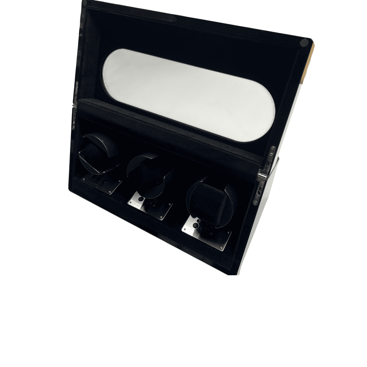 Augusta Uhrenbeweger für 3 Uhren, Schwarz, Luxus, Carbon-Look - Image 4