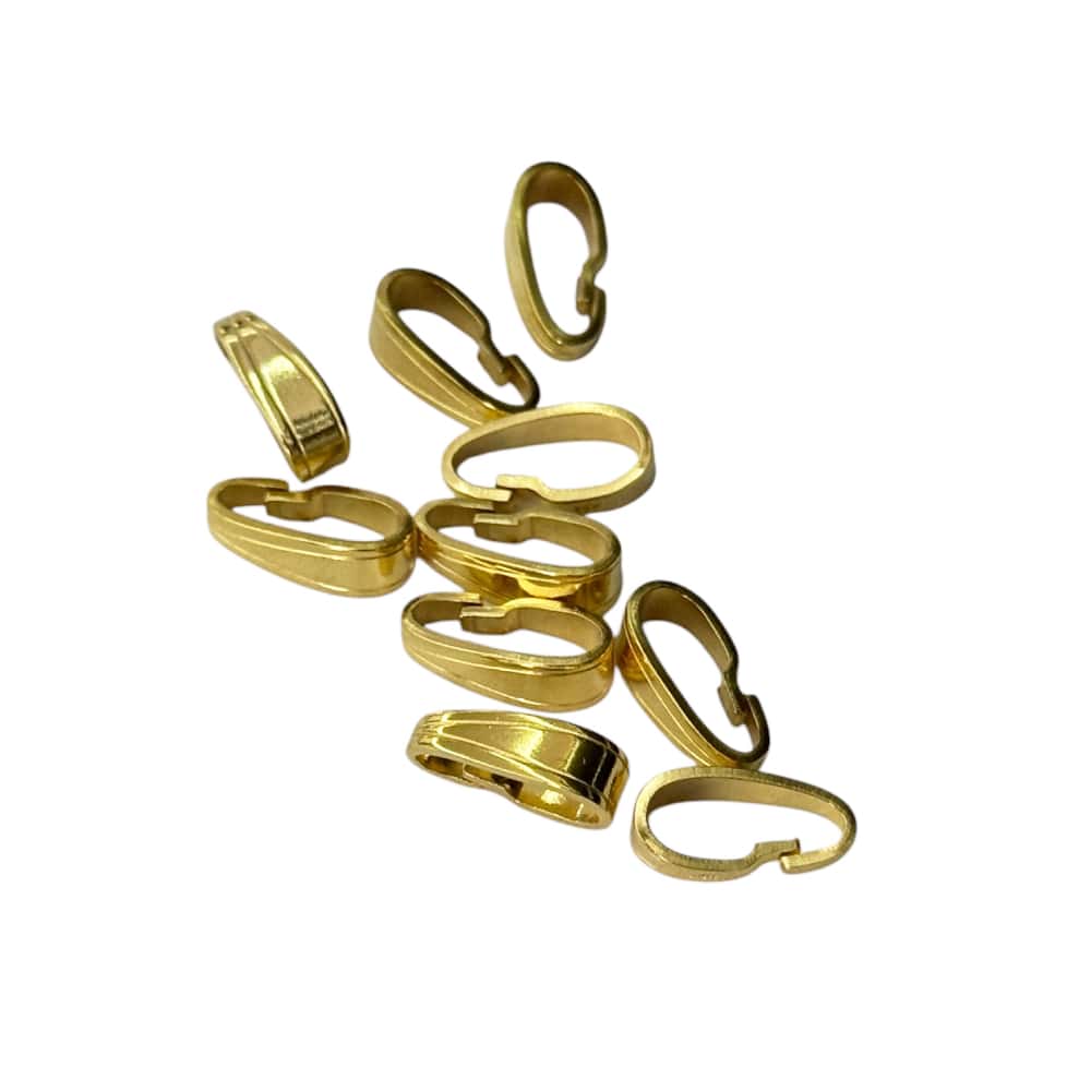 Gelber doppelter Goldüberzug Anhänger Verbindungskugel, 11,0 x 3,5mm