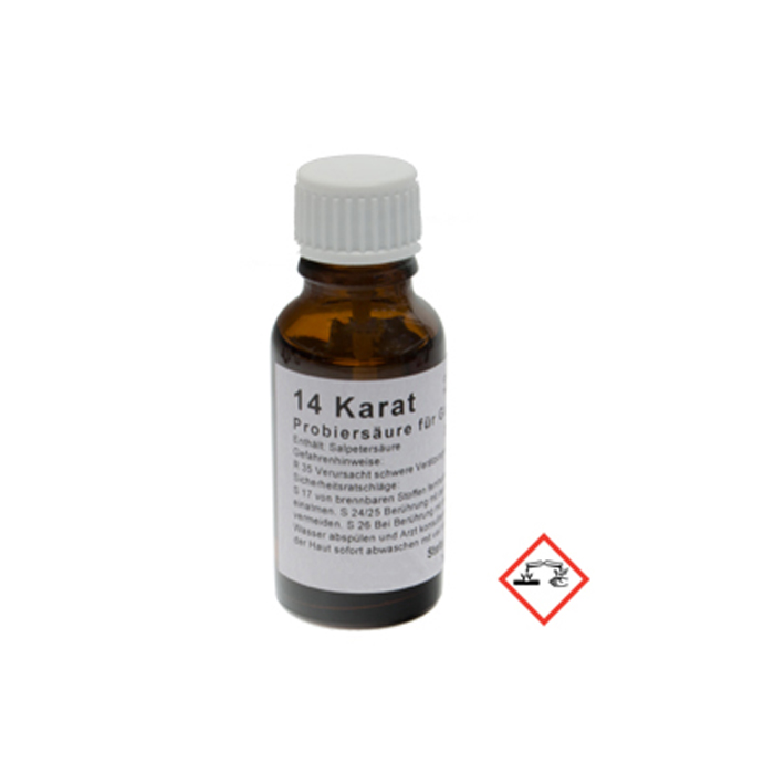 Testsaeure für 14karätiges Gold Boley 585 GoldSmith 20ml Deutschland