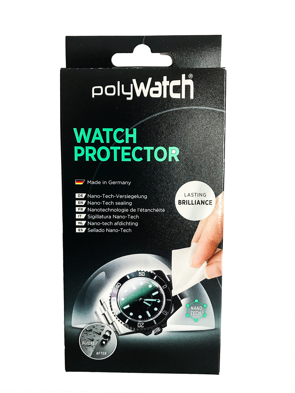 PolyWatch Nano Glas Schutzfolie Uhrschutzfolie 4045447000295