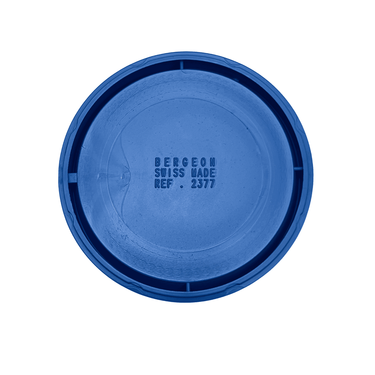 Bergeon 2377 C B, Blauer runder Zubehörtray, Ø 70 x 13 mm, Stapelbar, Lösungsmittelbeständig - Image 5