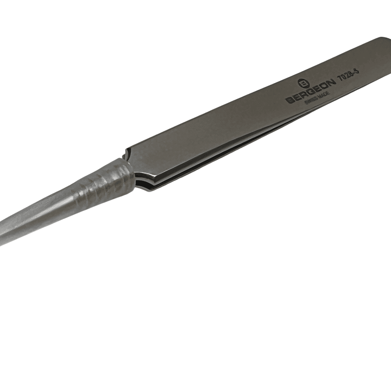 Bergeon Präzisionspinzette, Stahl, hitze- und säurebeständig, 110 mm - Image 3