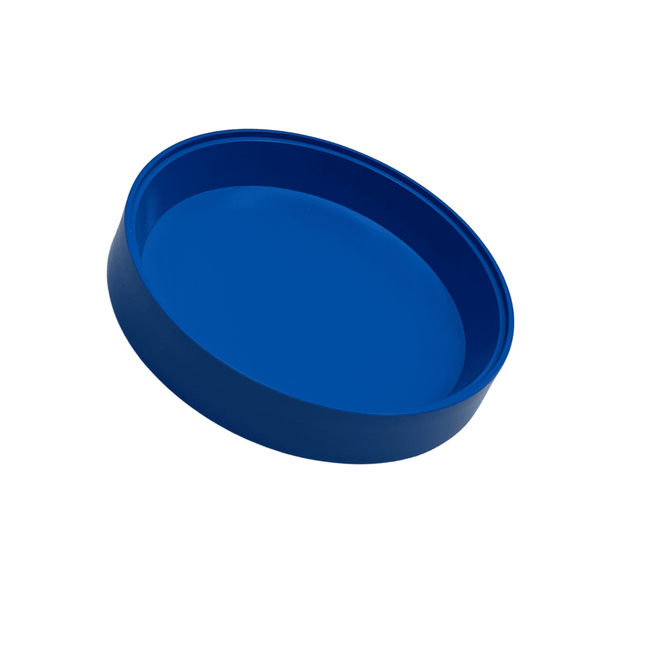 Bergeon 2377 C B, Blauer runder Zubehörtray, Ø 70 x 13 mm, Stapelbar, Lösungsmittelbeständig - Image 3
