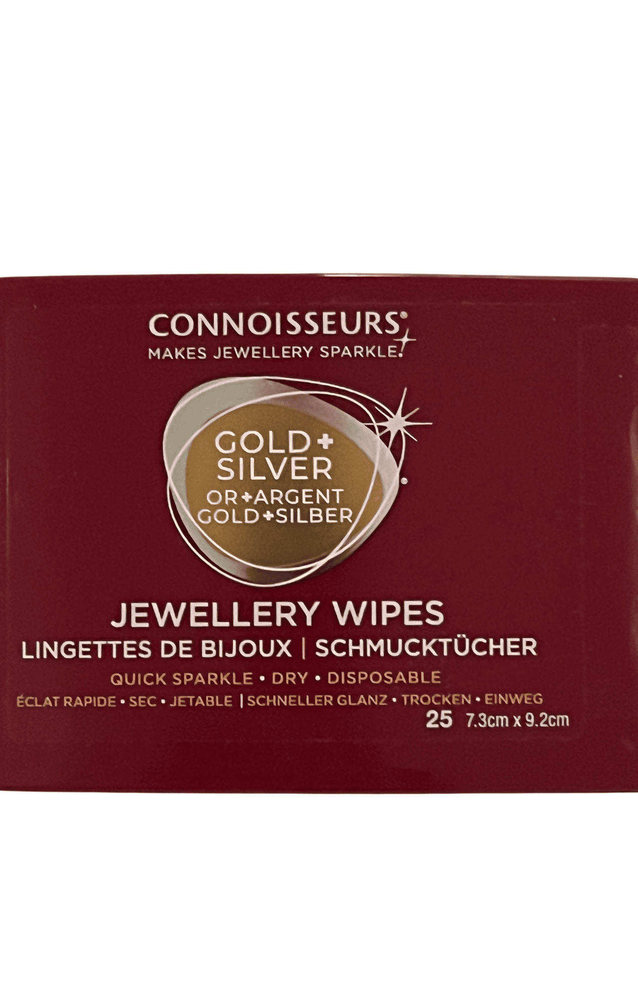 Connoisseurs Schmucktücher, Trockenreinigungstücher für Gold, Platin, Diamanten und Edelsteine, 25 Tücher - Image 7