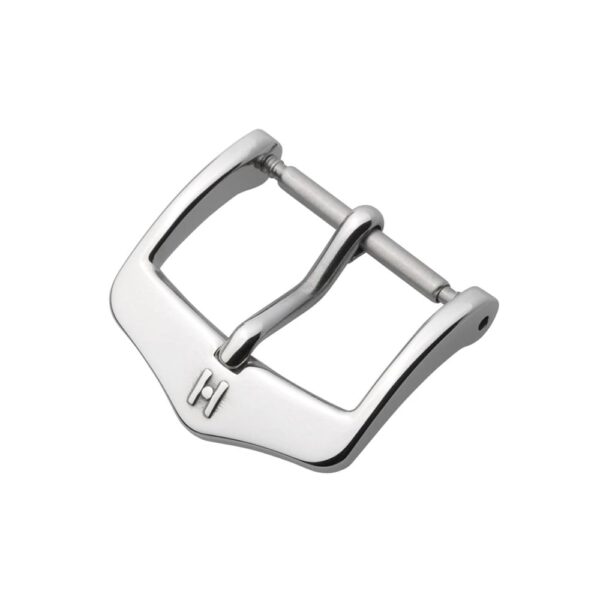 Hirsch Classic Silber Edelstahl Dornschließe für Uhrenarmband, 16 mm, Ref. BC1002-2-16