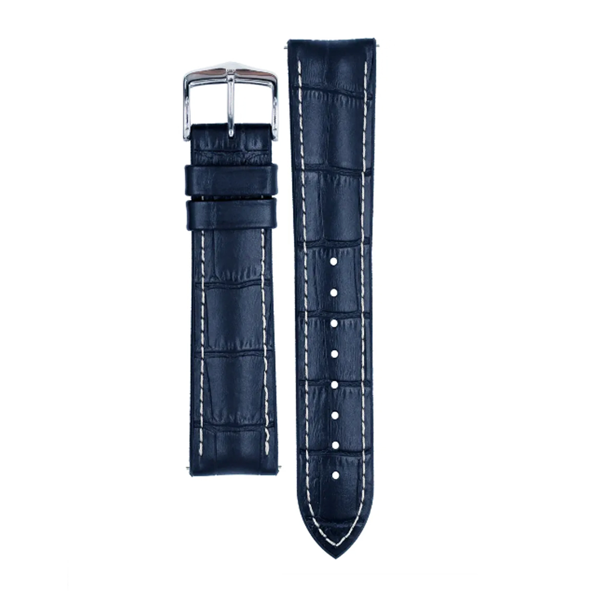 Hirsch George L Kalbsleder Armband blau 22 mm - Image 3