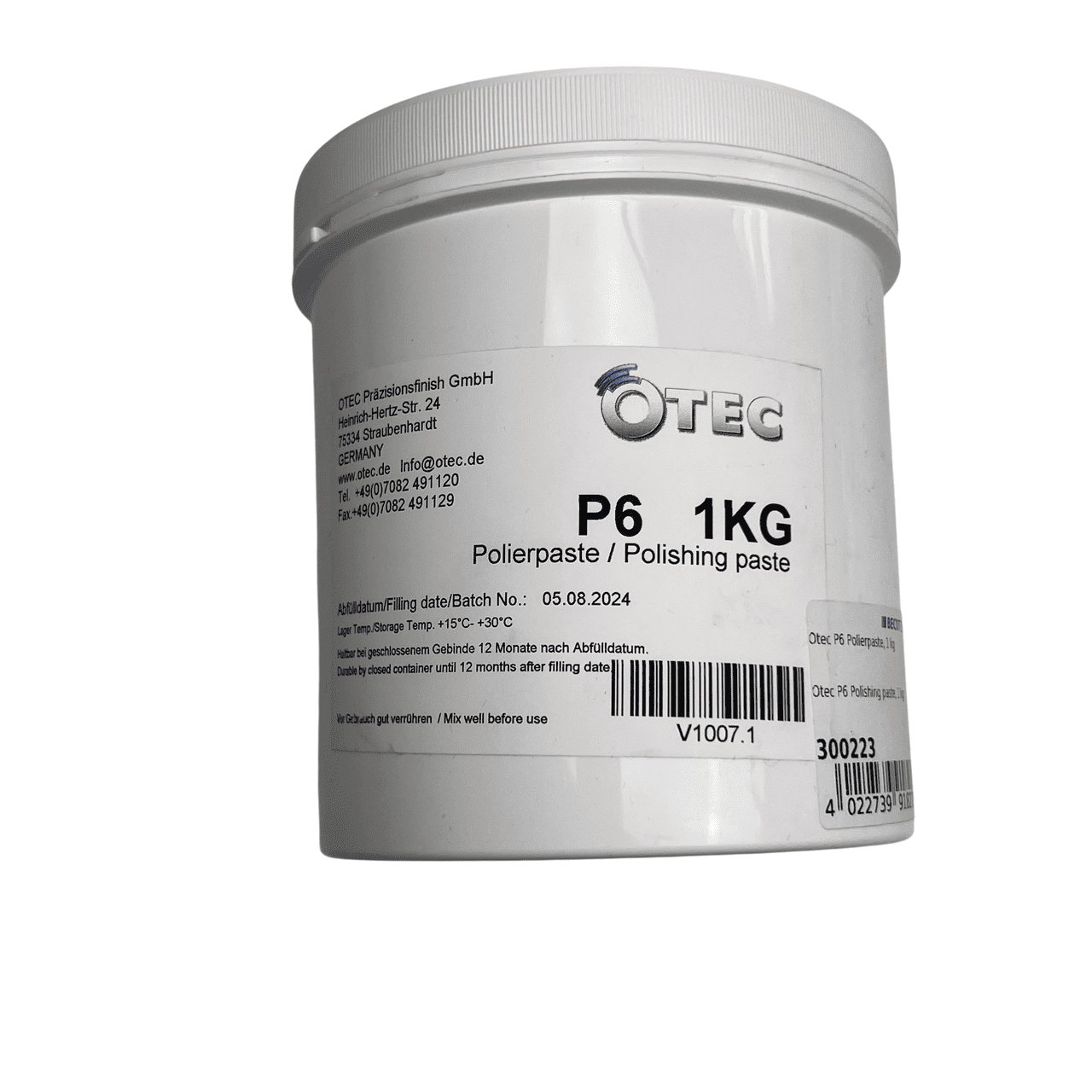 OTEC P6 Polierpaste, 1 kg - Hochwertige Poliermasse - Image 3