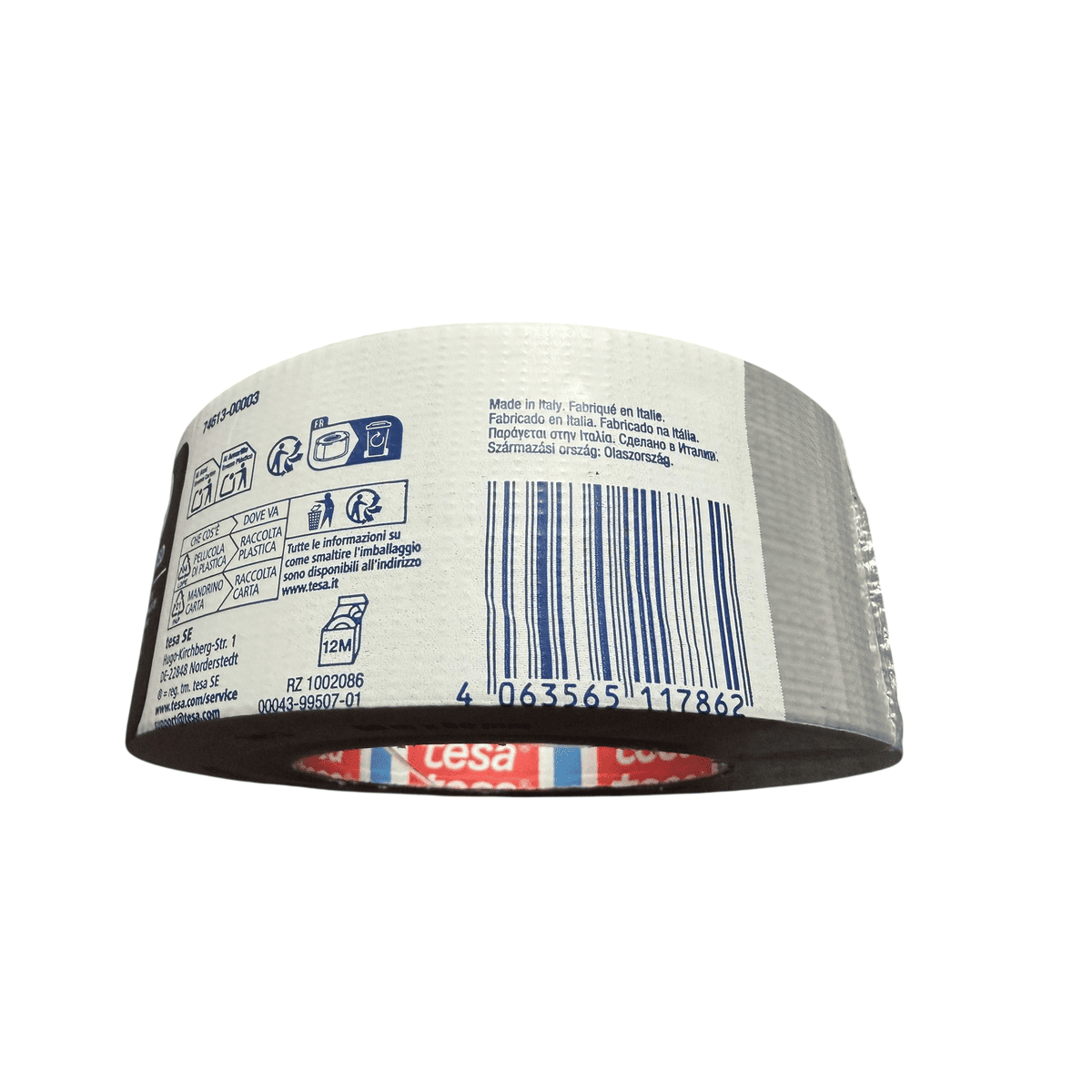 Tesa Pro Duct Tape, Grau, 50 m x 50 mm, Professionelles Reparatur- und Fixierband - Image 4