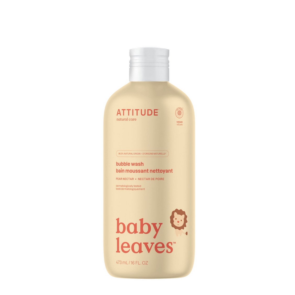 Baby Leaves Bubble Wash Pear Nektar ATTITUDE Baby Pflege