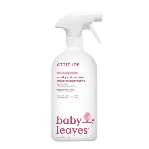 Laundry Stain Fighter Liquid Unscented baby leaves ATTITUDE