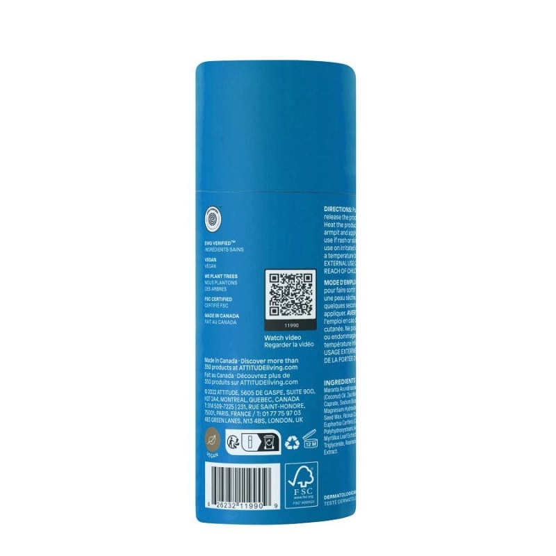 ATTITUDE Super Leaves Biologisch-Abbaubarer Deodorant Unparfümiert - Image 5