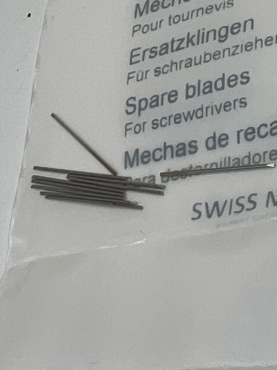 Bergeon Ersatzschraubendreherklingen 0.50 mm, 10 Stück, Schweizer Qualität - Image 6