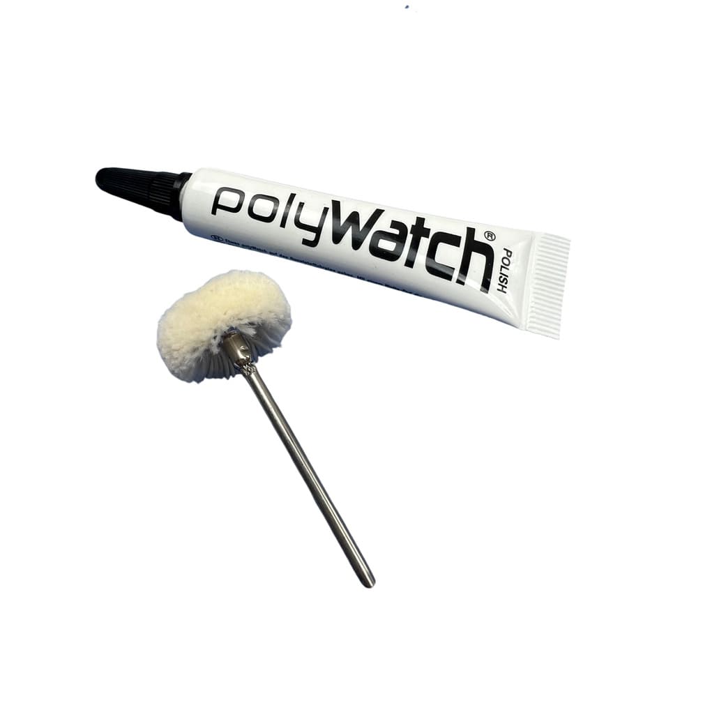 PolyWatch Kunststoff-Uhren-Glas Kratzerentferner Polierer mit Scotch-Brite