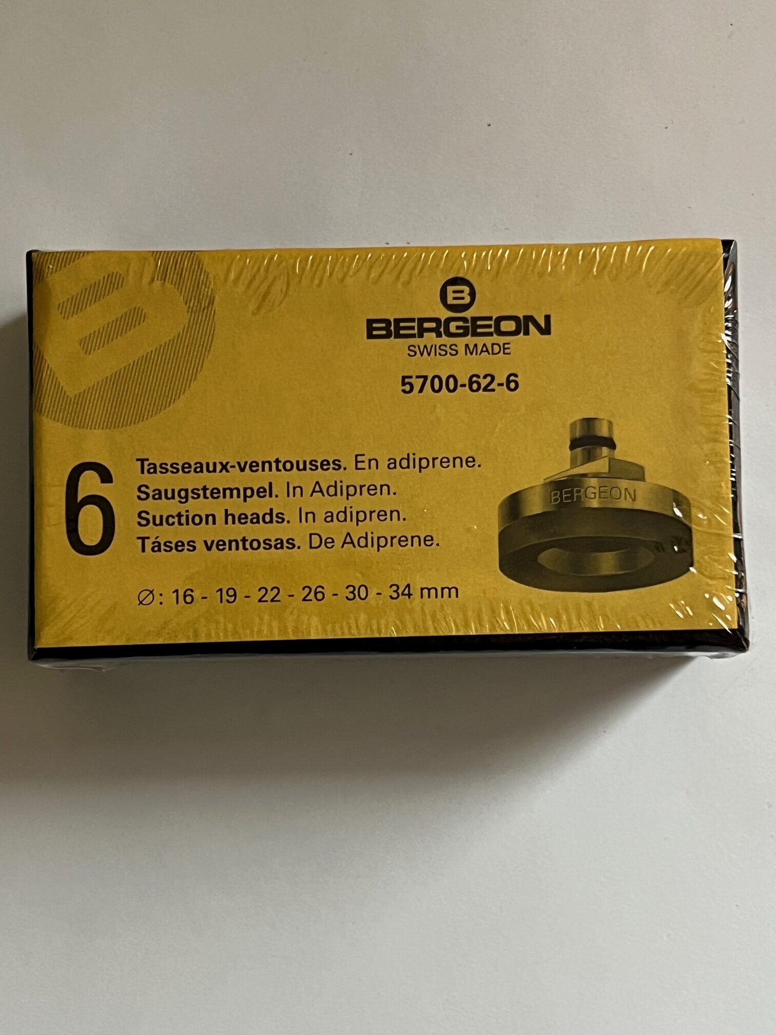 Bergeon 5700-62-6, Saugnapfset aus Adipren, 6 Teile, für Werkzeug 5700 - Image 2