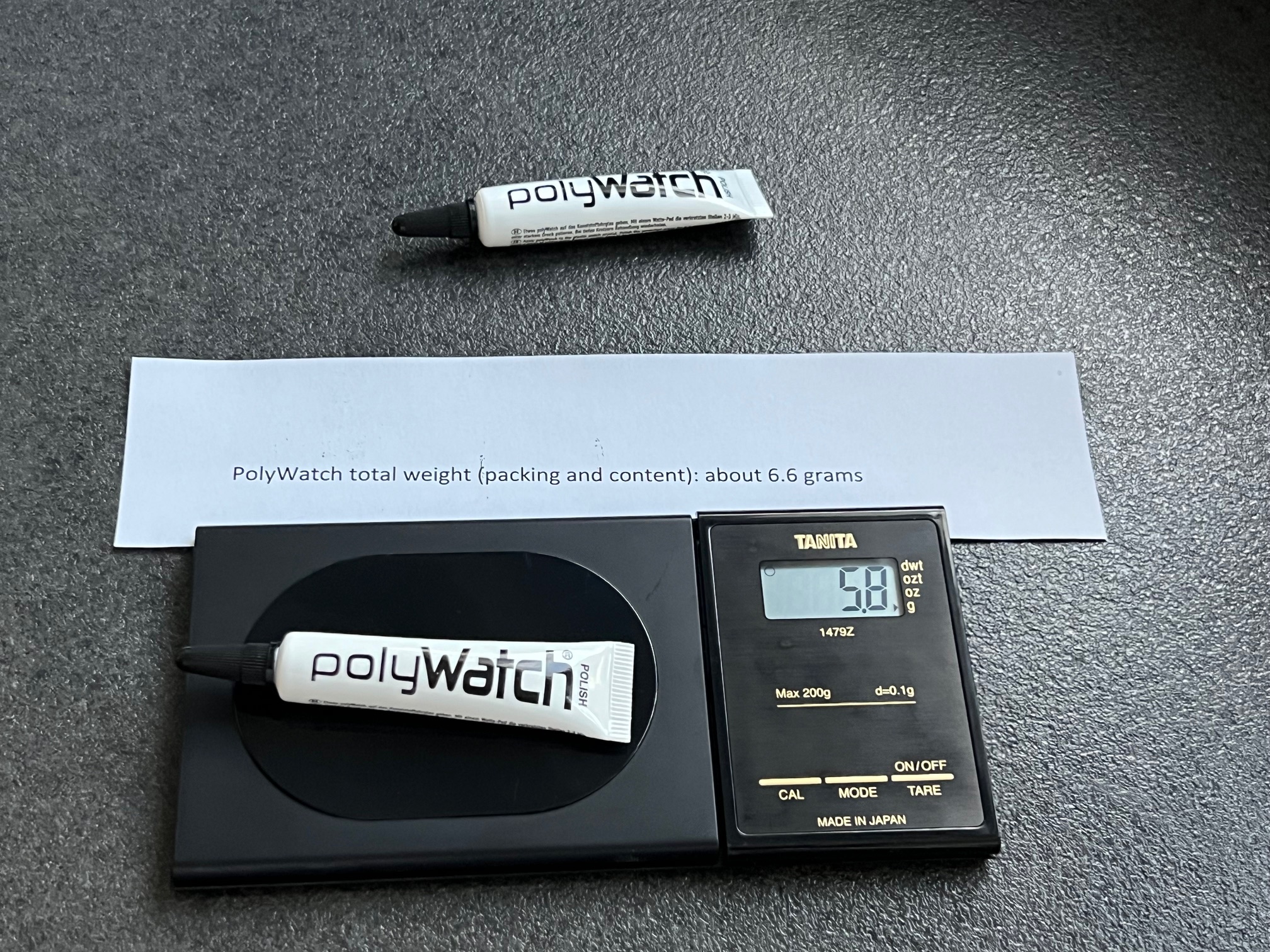 2er-Pack PolyWatch 5g Kratzerentfernungspaste für Kunststoff-/Acryl-Uhrengläser, gebraucht, Rückgabe