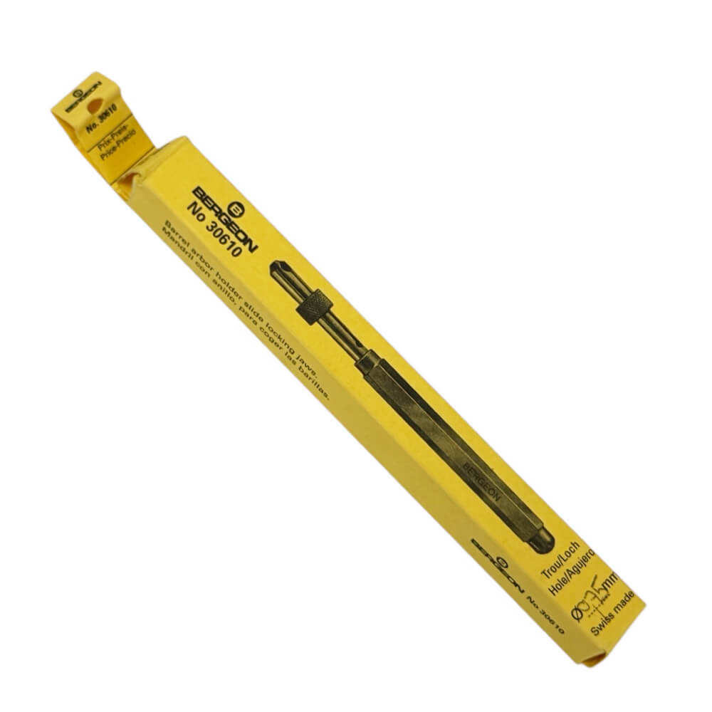 Bergeon 30610 1 50 mm Barrel Arbor Holder Slide Locking Jaws Tool - Image 3