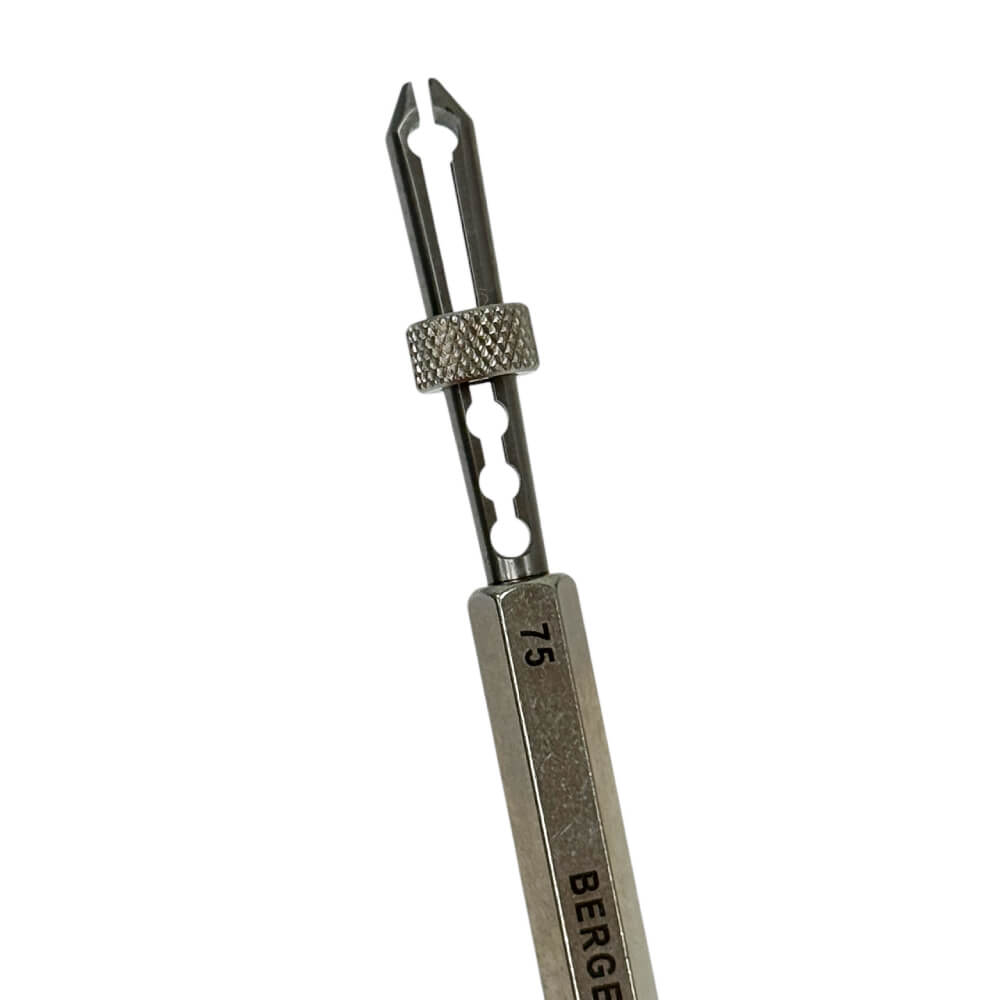 Bergeon 30610 0 75 mm Barrel Arbor Holder Slide Locking Jaws Tool - Image 2
