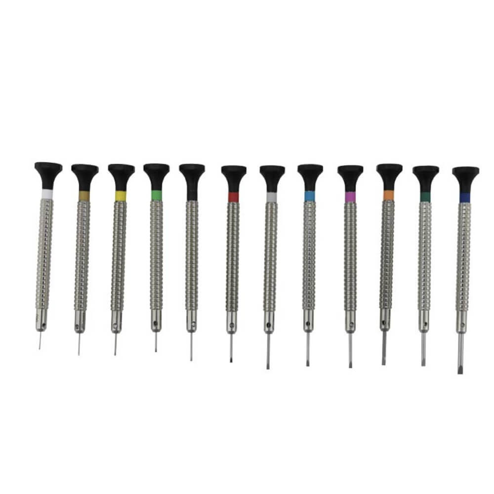 Bergeon 7965-S12 Spezialprofil Schraubendreherset mit 12 Stück und Drehgestell - Image 3