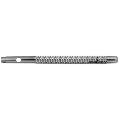 Bergeon 6744-PG Pin-Halter, Stahl, doppelter Halter, geriffelter Griff, 60 mm - Image 2