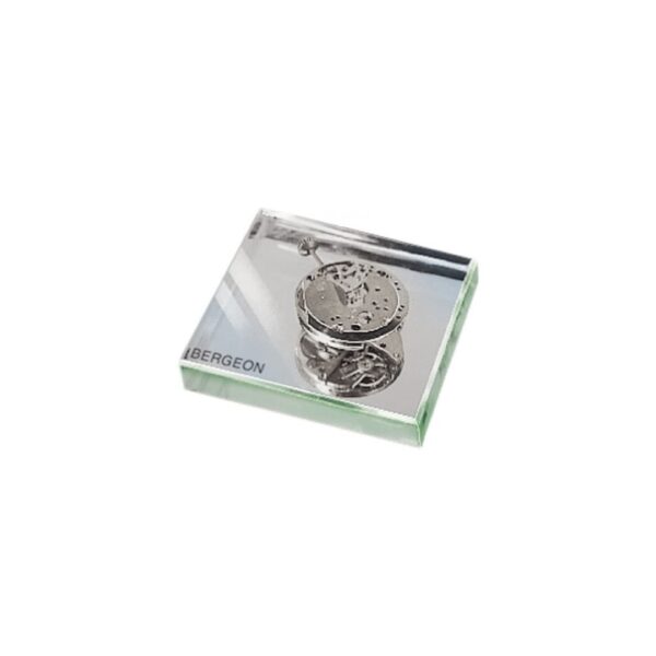 Bergeon 2681 Bewegungsbeobachtungs-Spiegel 50 x 50 x 6 mm Swiss Made