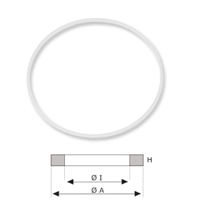 Boley I-Gaskets für Uhrenkrystalle, 30.00 x 29.30 x 0.80mm, 3 Stück