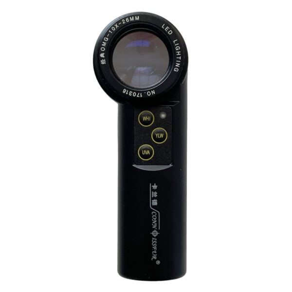 Connoisseur 10x Lupe für Juweliere und Uhrmacher mit UV- und LED-Licht