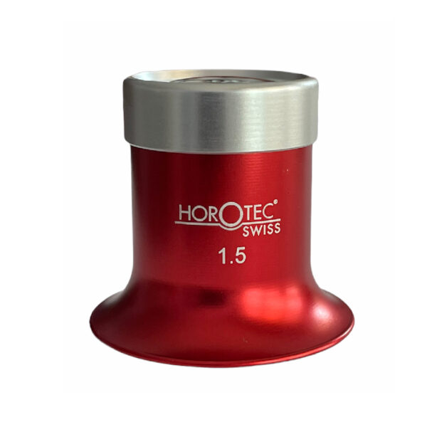 Horotec MSA 00.031-1.5 Brillengläserohr mit rot eloxiertem Aluminium und Schraubring x6.5