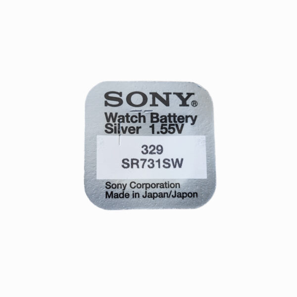 Sony 329 Batterien für Quarzuhren mit Silberoxiden 1,55 Volt