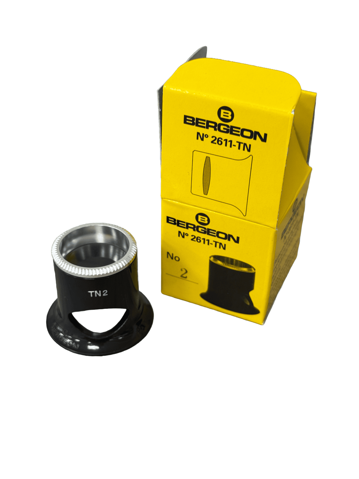 Bergeon 2611-TN 5x Watchmaker Brillengläser Lupe Bireflex Luft Vergrößerung x5