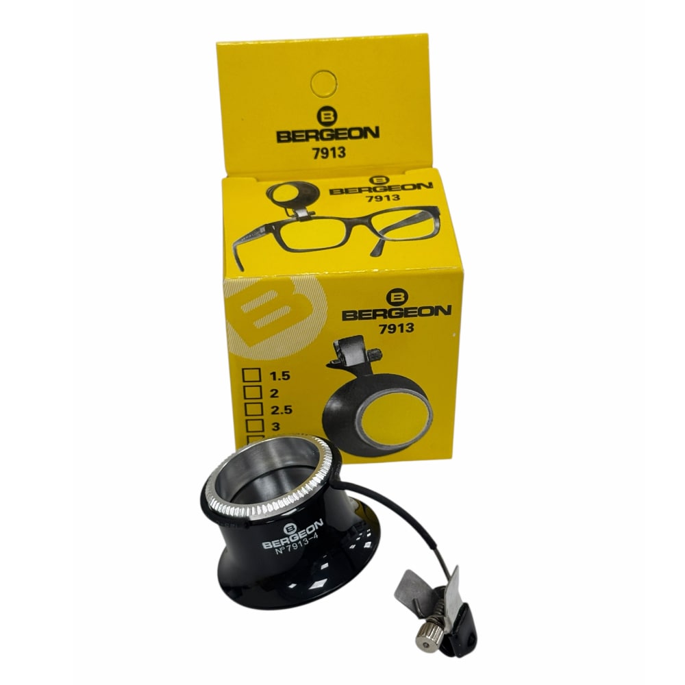 Bergeon 7913-4 Eyeglass Uhrmacher Lupe mit Clip 2 5x - Image 4