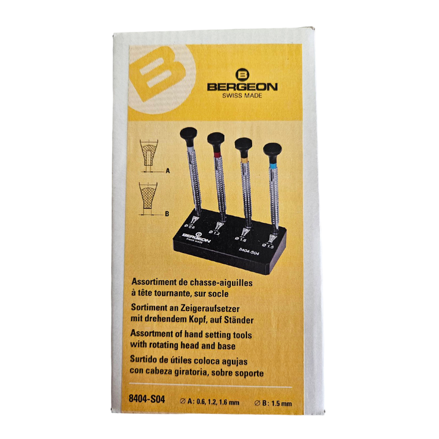 Bergeon 8404-S04 Handaufziehwerkzeug Set 4-teilig Zeiger - Image 2