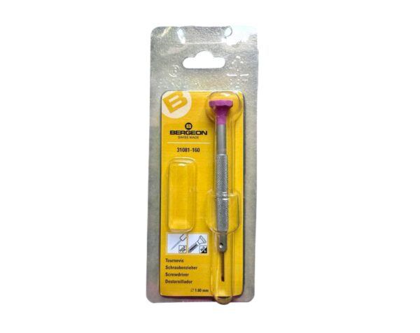 Bergeon 31081-160 Nicht-Magnetischer Schraubendreher 1,60 mm Swiss Made