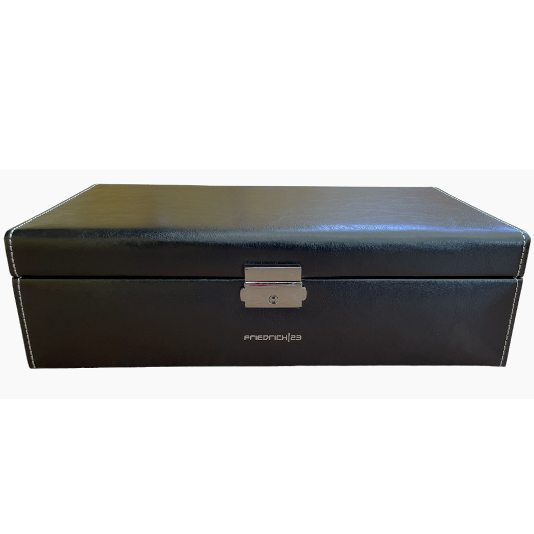 Friedrich 23 Lederuhrenbox Schwarz für 10 Uhren Uhrenaufbewahrung - Image 3