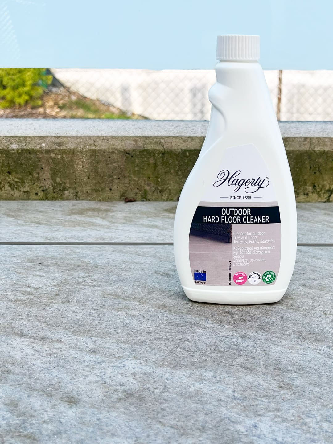 Hagerty Außenreiniger für harte Böden, Terrassenreiniger für Fliesen und Naturstein, 500 ml, Ref. A120011 - Image 4