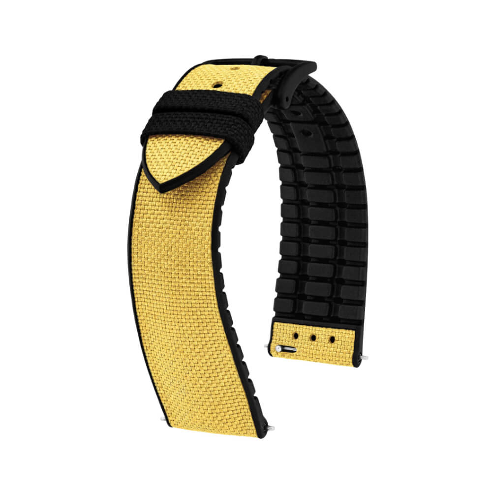 Hirsch Arne L gelber Armband 22 mm 0925090072-5-22