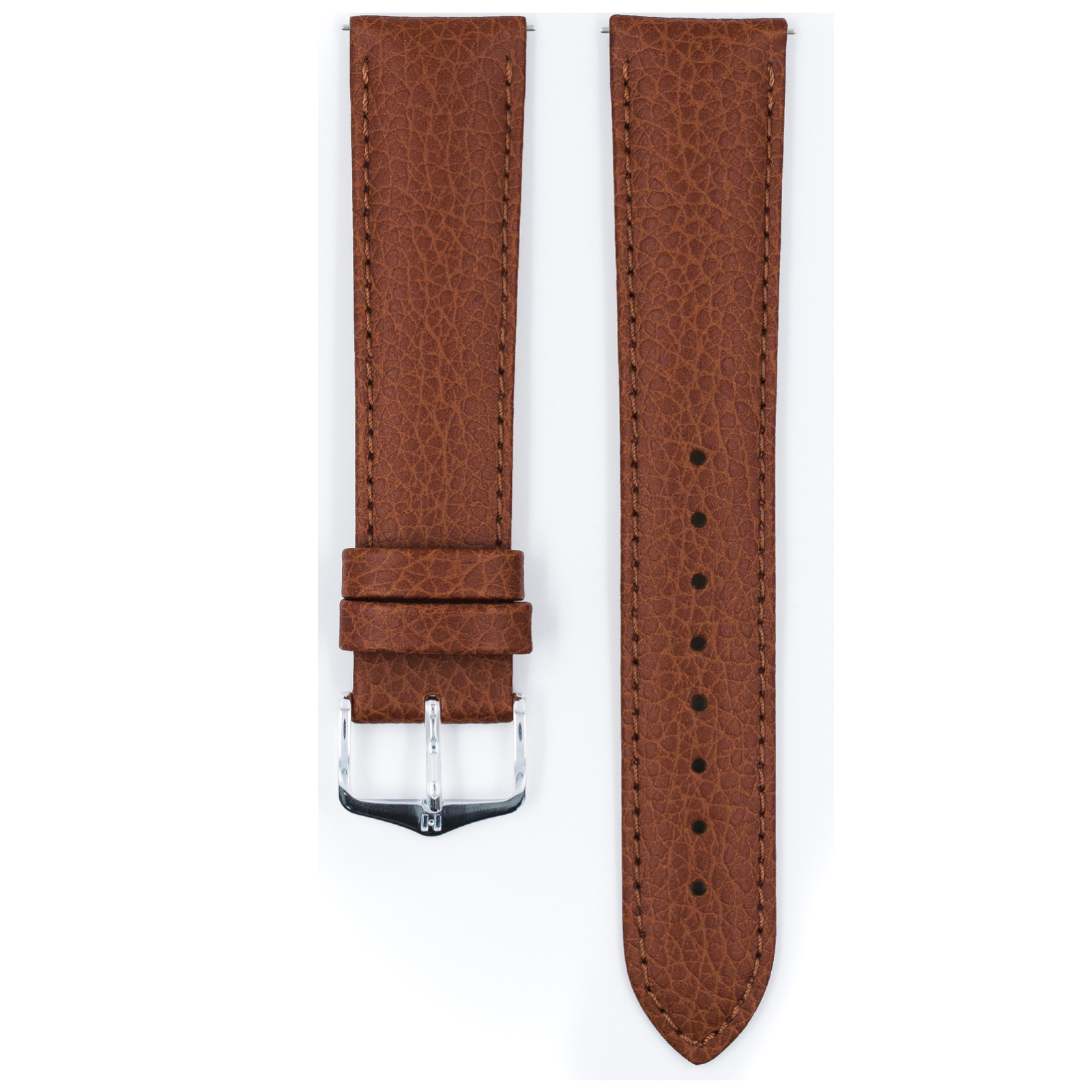 Hirsch Kansas Golden brown Buffalo Kalbsleder Armband 18 mm 01502070-2-18 - Image 2