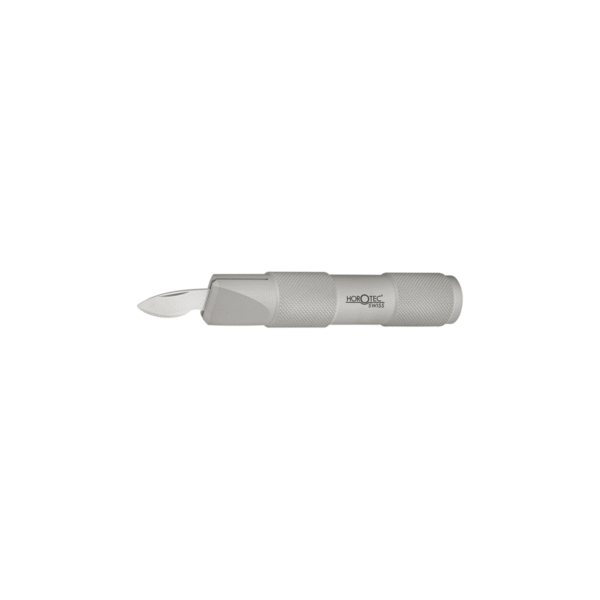 Horotec MSA07.026 Aluminium Gehäuseöffner mit Edelstahlklinge 137mm für Rechtshänder
