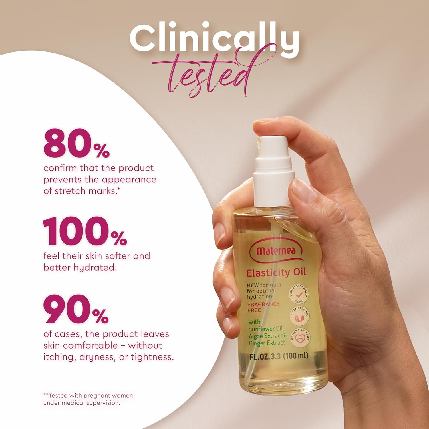 Maternea Elasticity Oil 100 ml Schwangerschaftsöl Hautpflege - Image 5