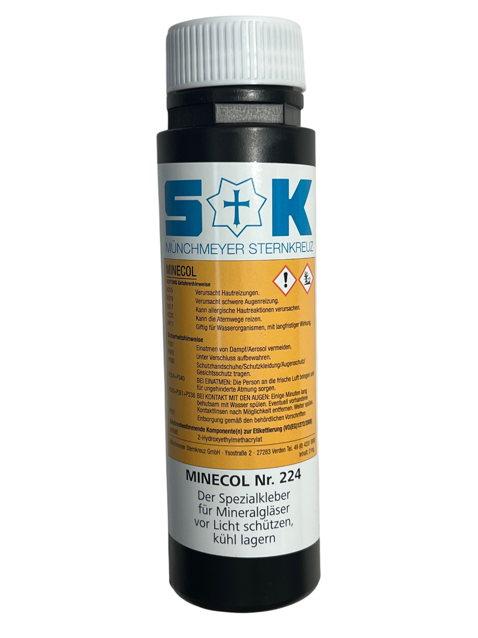 Minecol Zement für Mineral-Kristalle Glas 2ml UV-Klebstoff - Image 3
