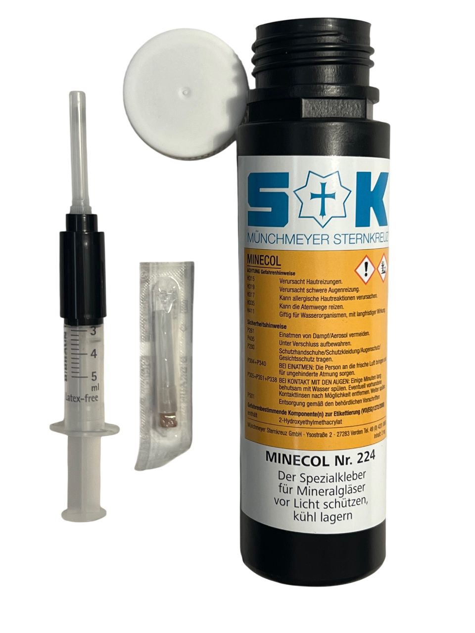 Minecol Zement für Mineral-Kristalle Glas 2ml UV-Klebstoff - Image 4