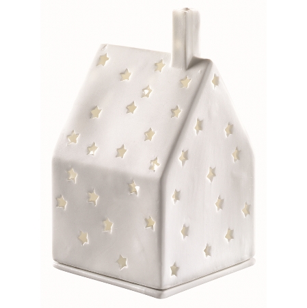 Räder Sternenlicht Haus Porzellan Teelichthalter Weihnachten 10cm