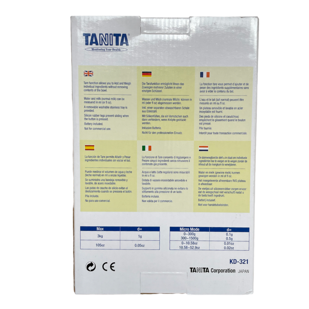 Tanita KD-321 Digitalwaage bis 3000 g 105 oz Messgerät - Image 3